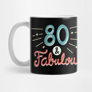 80th Birthday T-shirt Mug